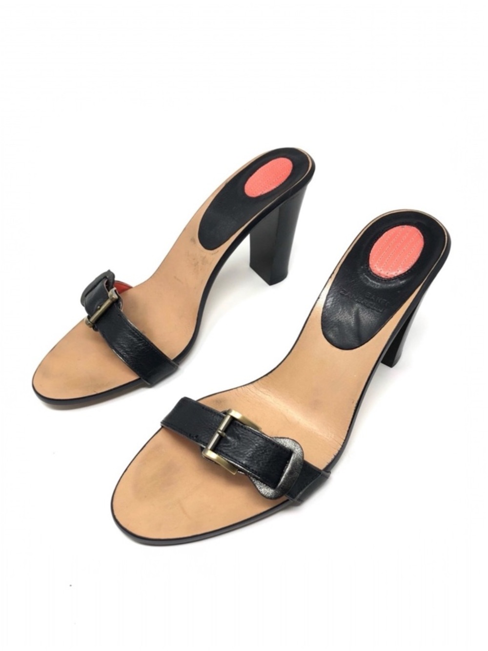 BANFI ZAMBRELLI black heel slides, made in Italy